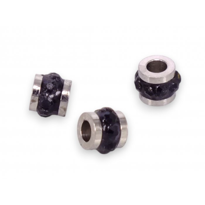 Korálka 5x4mm CHIRURGICKÁ OCEĽ, 2ks (ch1724či)